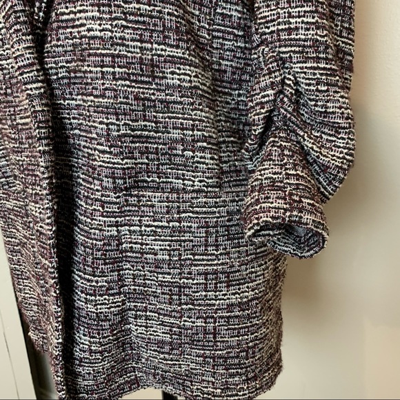 Max Studio Knit Tweed Ruched Cuff Blazer Small - Picture 6 of 9
